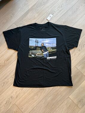 Ice Cube Men’s 2XL Black T-Shirt Rap Hip Hop Graphic Tee New With Tags